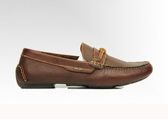 ملابس جلدية من البنطال البني المصنوعة يدوياً ملابس جلدية مسطحة