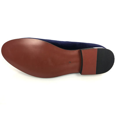 تصميم OEM الجلد السوداء للرجال الأحذية المسطحة السوداء