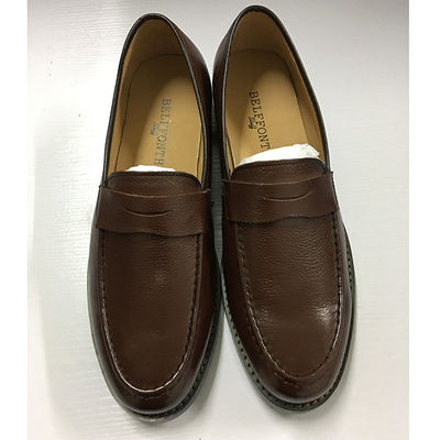 المخصصة OEM الرجال الجلد Loafers الجلد الحبوب العليا Loafers البندقية