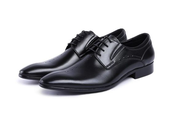 العلامة التجارية Wingtip أكسفورد فاخرة الرجال حذاء الفستان الجلدي ، حذاء الجلد الحقيقي المنحوت