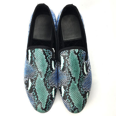 تصميم أنيق جلد الثعابين الرجال Loafers ارتداء المقاومة الرجال الجلد أحذية القيادة