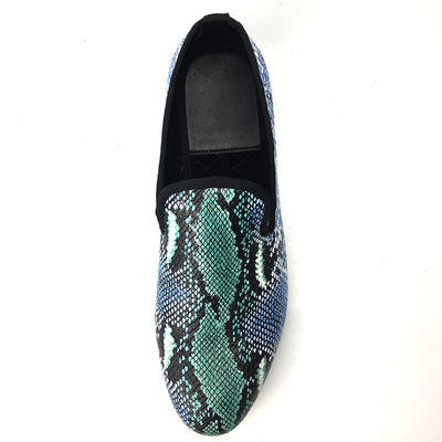 تصميم أنيق جلد الثعابين الرجال Loafers ارتداء المقاومة الرجال الجلد أحذية القيادة